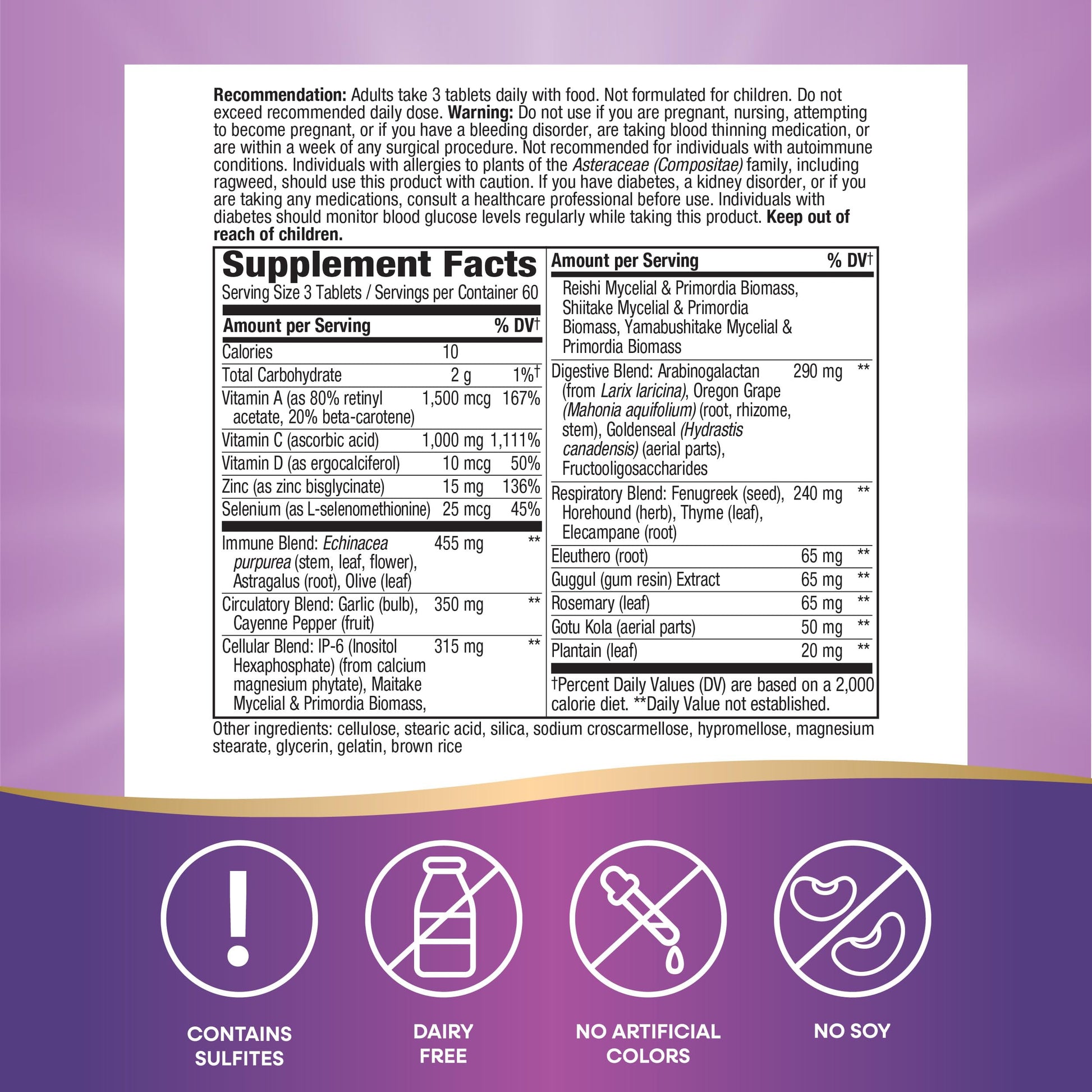 Nature's Way Systemwell Ultimate Immune* with Vitamins C, A, D, Zinc, & Selenium, Multi-System Botanical Blends Including Immune, Respiratory, Digestive & Circulatory, 180 Tablets (Packaging May Vary) Nature's WayBuy Supplements Australia