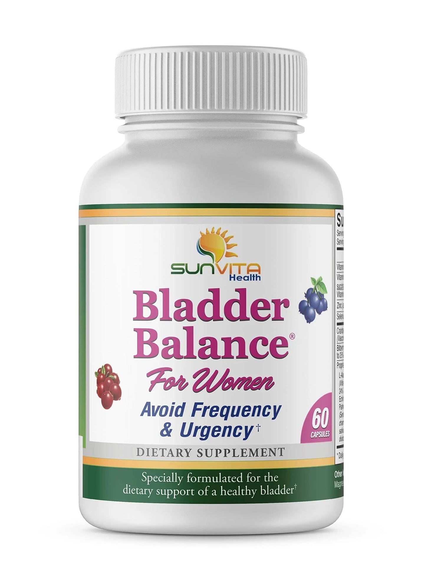 SunVita Health - Bladder Balance® - Bladder Control for Women • Bladder Issues Such as Urinary Frequency, Urgency and Urinary Tract Issues! SunVita HealthBuy Supplements Australia