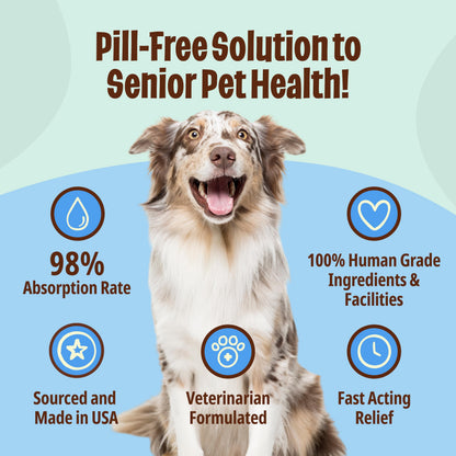 Licks Pill-Free Dog Joint and Heart - Glucosamine & Omega 3 Fish Oil Supplement for Dogs - Inflammation Supplements for Joint Support - Gel Packets - 30 Use Licks Pill FreeBuy Supplements Australia
