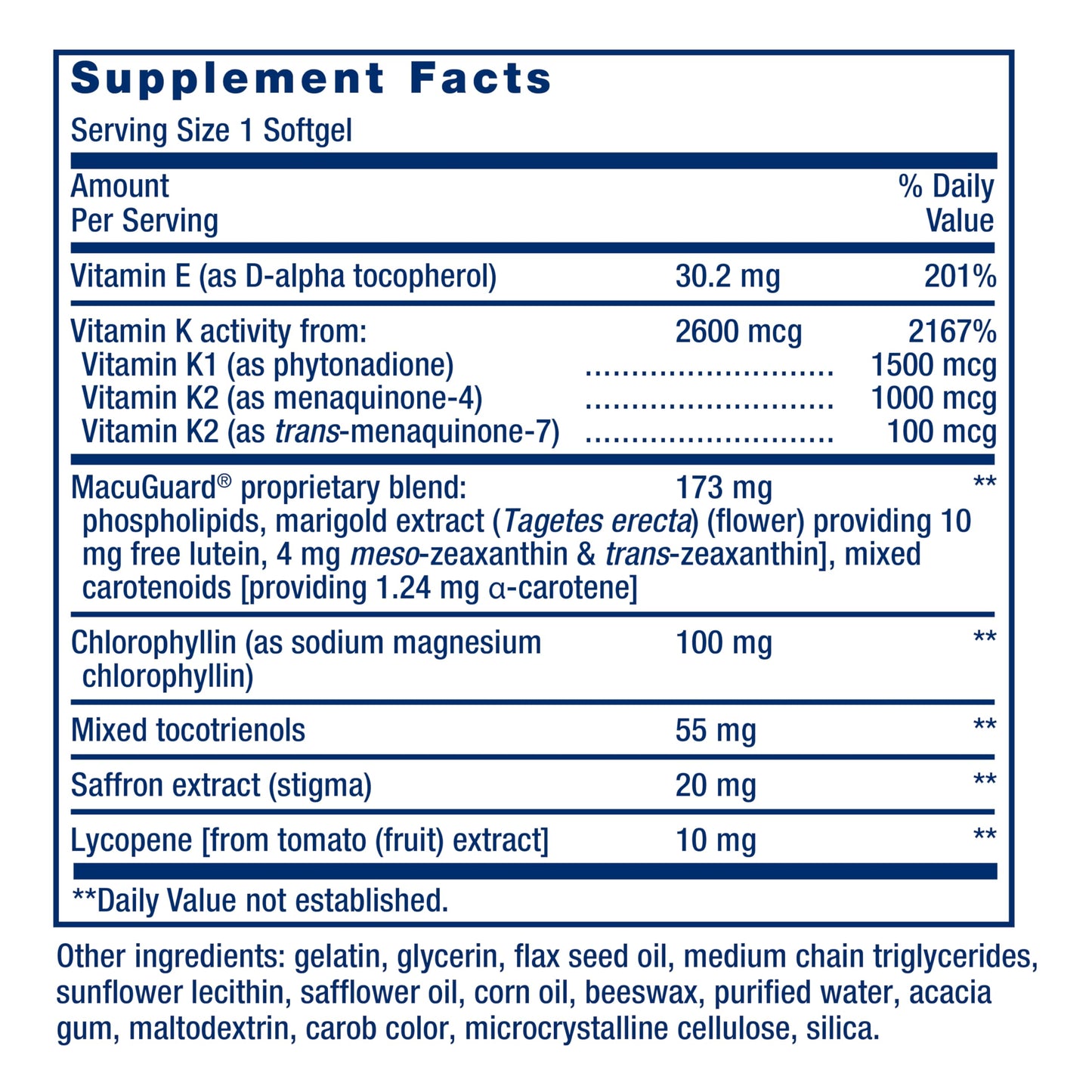 Life Extension Once-Daily Health Booster, Vitamins E, K1 & K2, phospholipids, Fat-Soluble nutrients for Eye Health, Bone Health, Heart Health, Gluten-Free, 1 Daily, Non-GMO, 30 softgels Life ExtensionBuy Supplements Australia
