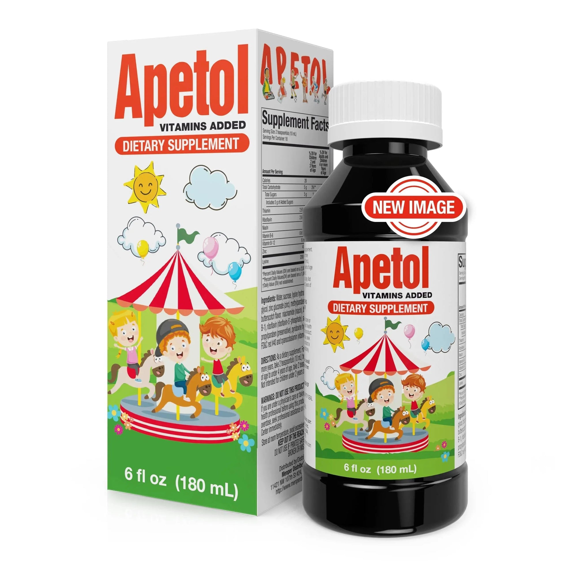 Apetol Appetite Booster & Brain Energy Liquid Vitamins - Dietary Supplements for Kids & Adults - Supports Digestive Health, Memory & Vitality Apetol
