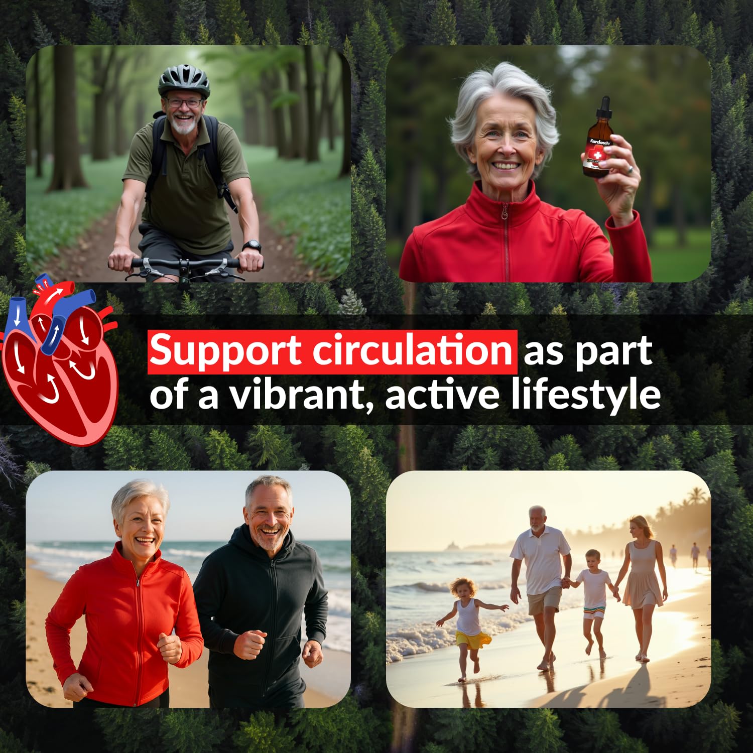 Kardovite Herbal Circulation Support Drops 100ml | Supports Circulatory Wellness with Hawthorn, Garlic, Ginkgo, Cayenne, Milk Thistle, Bilberry & Valerian | Supports Vitality & Daily Wellness KardoviteBuy Supplements Australia