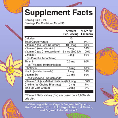 MaryRuth's Toddler Multivitamin | Vitamin A C D E B6 B12 Zinc | Healthy Growth Support | Immunity | Bone Health | Cognitive Function | Organic | Sugar Free | Vegan | Non-GMO | 2 Fl Oz | 30 Day Supply MARYRUTH'SBuy Supplements Australia