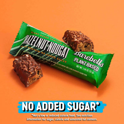 Barebells Vegan Protein Bars Hazelnut & Nougat - 12 Count, 1.9oz Bars - Features Plant BAREBELLSBuy Supplements Australia