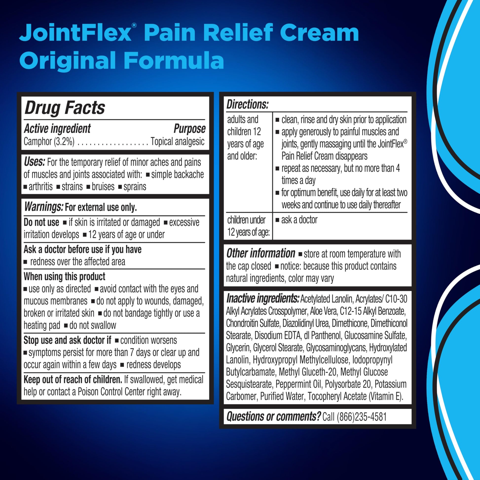 JointFlex Pain Relief Cream, Arthritis Pain Relief, Joint Pain Relief, 4 Ounce Tube JointFlexBuy Supplements Australia
