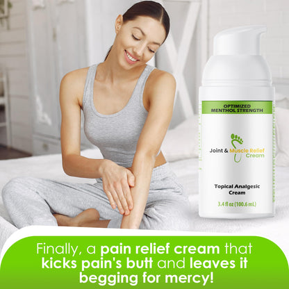 Gout and You Extra Strength Optimized Menthol Joint Discomfort Relief Cream for Joint Flare-Ups, Tendon, Muscle Ache - Fast Acting Joint Discomfort Relieving Rub with 19 Ingredients Gout and YouBuy Supplements Australia