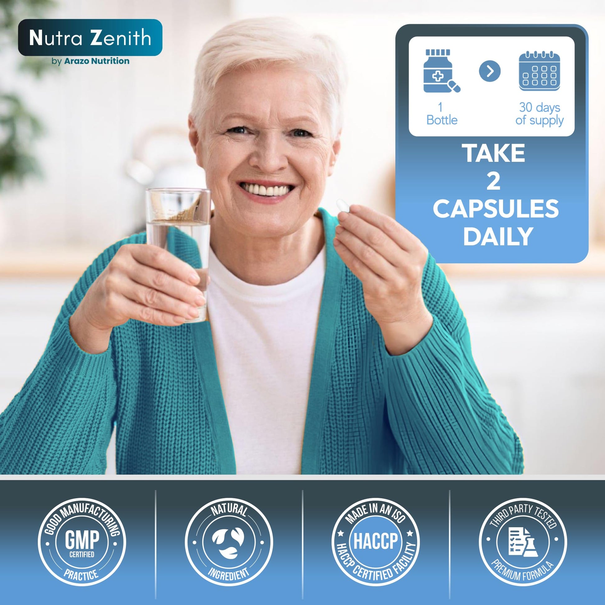 NAD+ Supplement with Nicotinamide Riboside (NMN Alternative), CoQ10 & Resveratrol – 60 Capsules for Healthy Aging Support, Energy Boost & Cognitive Function Enhancement – Cellular Renewal & Vitality Arazo NutritionBuy Supplements Australia