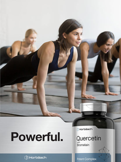 Quercetin with Bromelain Supplement | 240 Capsules | Non-GMO and Gluten Free HorbäachBuy Supplements Australia