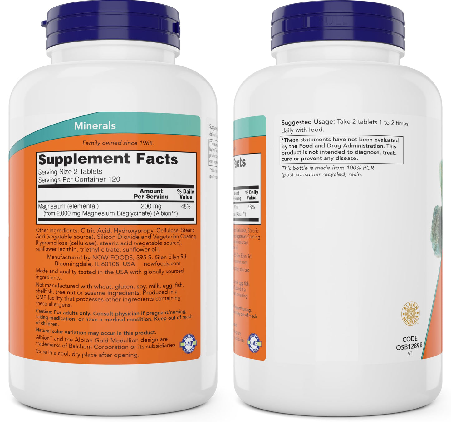 Now Foods Magnesium Glycinate, 240 Tablets - Supports Healthy Muscle and Nerve Functions - Non-GMO NOW FoodsBuy Supplements Australia
