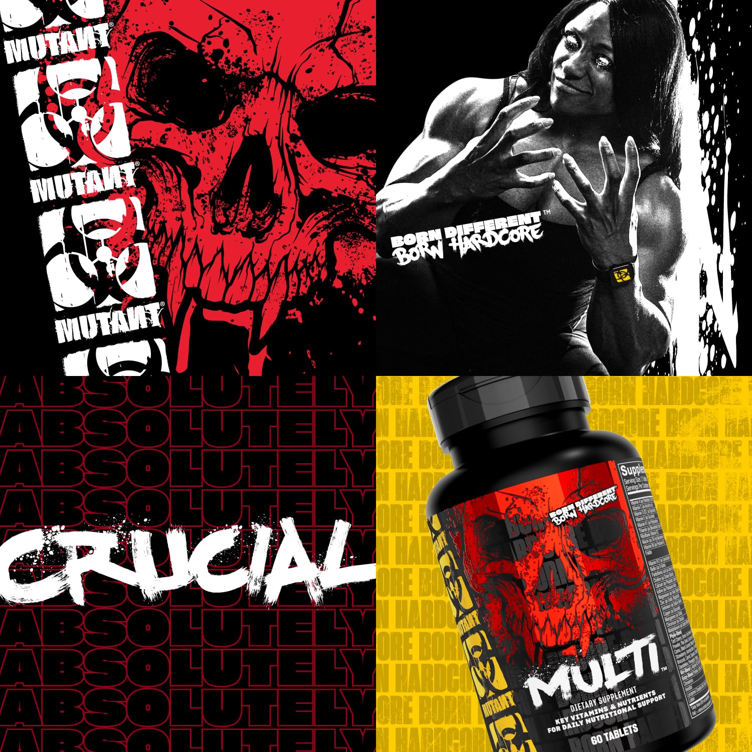 Mutant Multi - High Potency Vitamins with 75+ Ingredients Specifically Formulated for Heavy Lifting, 60 Tablets MutantBuy Supplements Australia