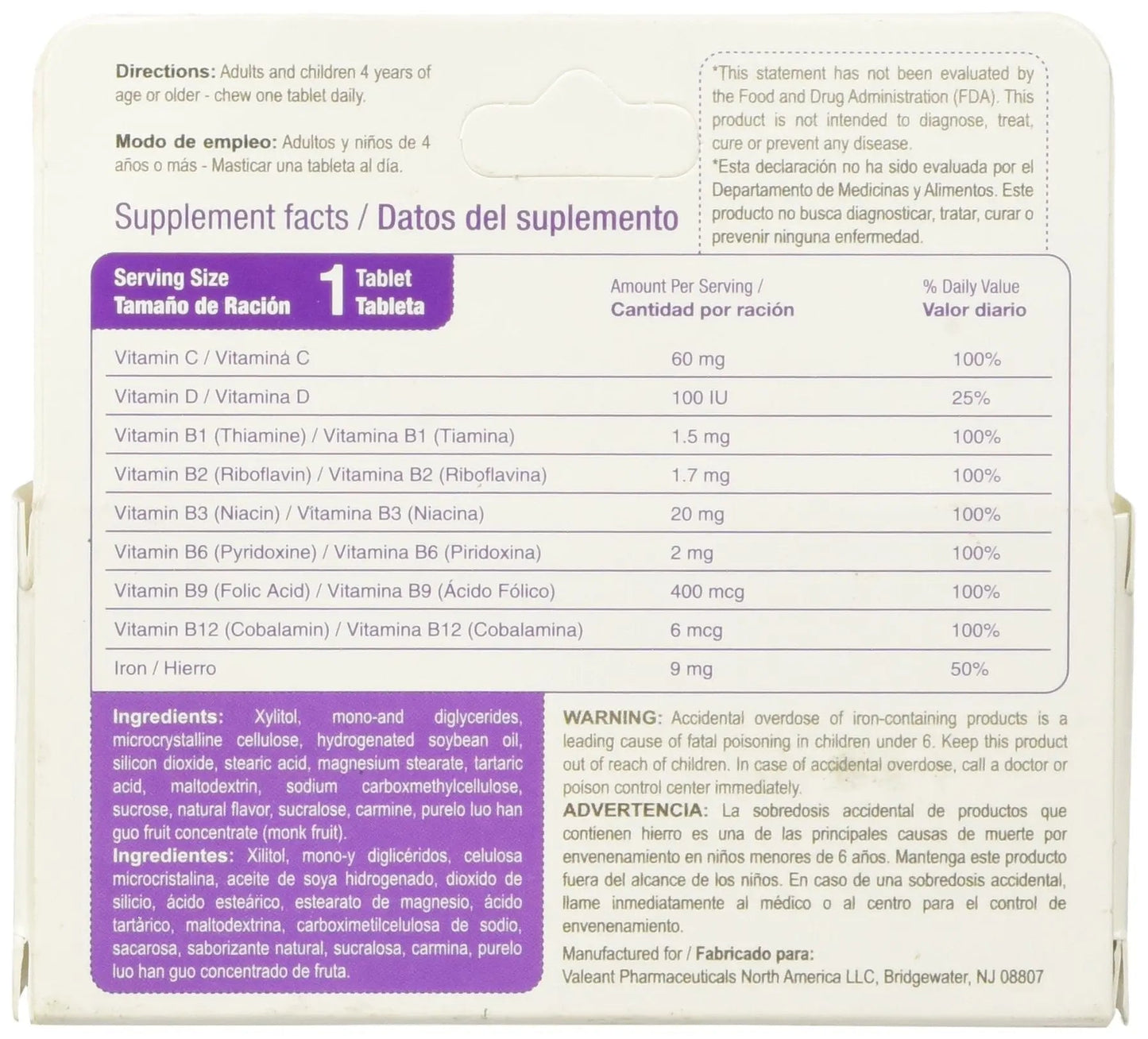 Bedoyecta Children's Chewables, 50 Count BedoyectaBuy Supplements Australia