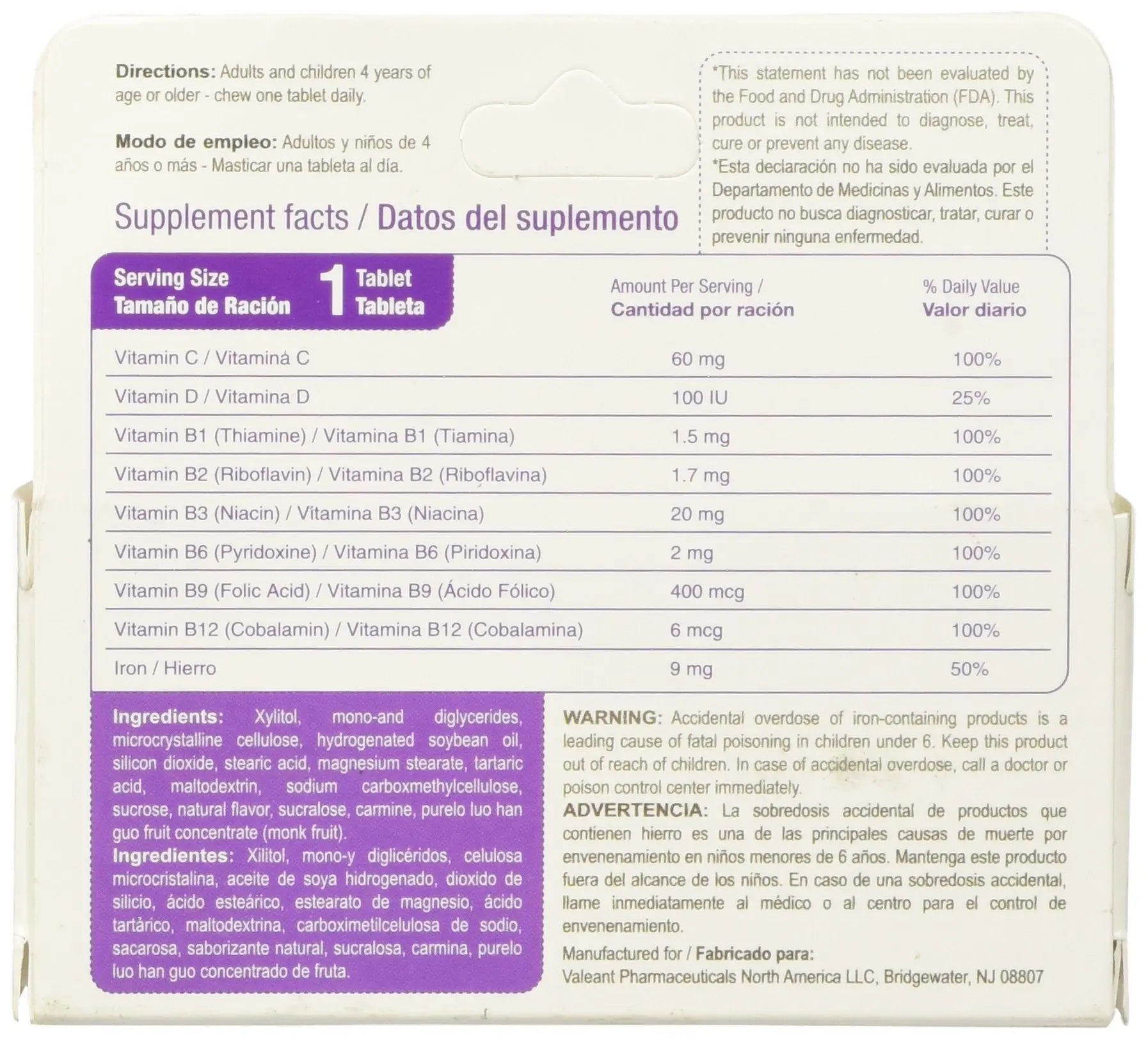 Bedoyecta Children's Chewables, 50 Count BedoyectaBuy Supplements Australia