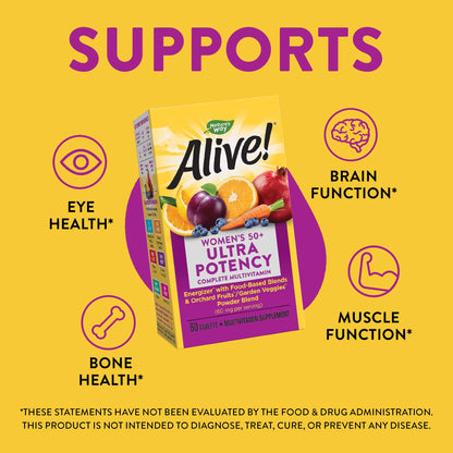 Nature’s Way Alive! Women’s 50+ Ultra Potency Complete Multivitamin Nature's WayBuy Supplements Australia