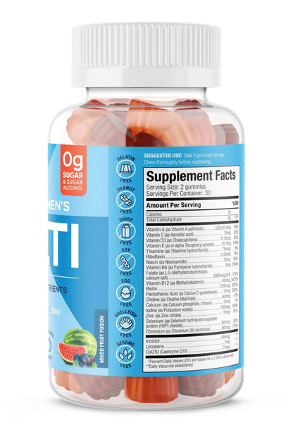 SUKU Men's Daily Multivitamin Gummies – Vitamins A, B12, C, D3, E, Zinc, CoQ10 & Lycopene – Prostate, Heart & Immune Support SUKUBuy Supplements Australia