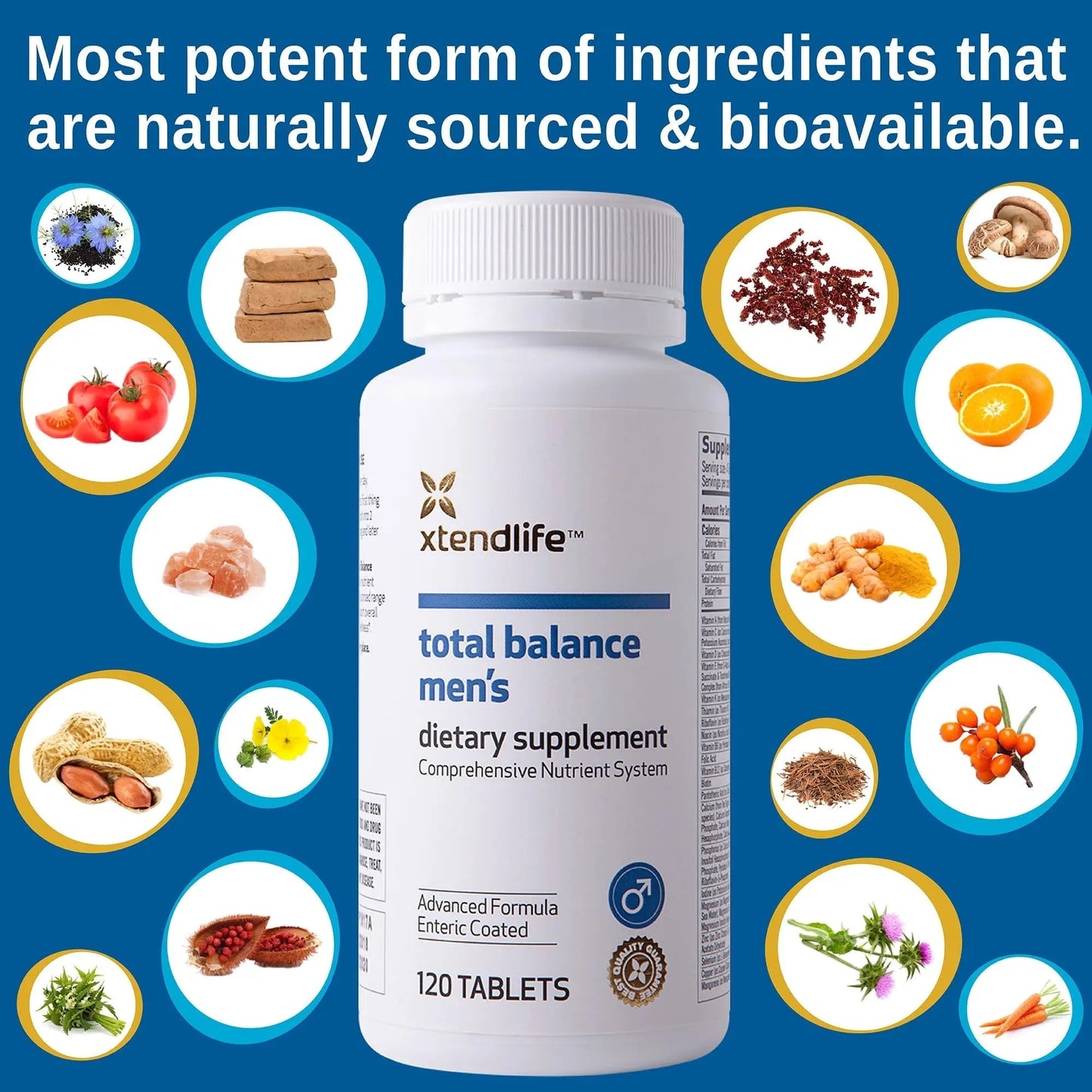 Xtendlife Total Balance Men’s Multivitamin for Immune, Heart, Digestive & Cellular Health - Daily Support Xtendlife