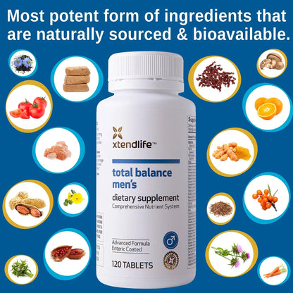 Xtendlife Total Balance Men’s Multivitamin for Immune, Heart, Digestive & Cellular Health - Daily Support Xtendlife