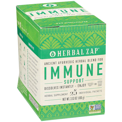 Herbal Zap! Immune Support Supplement Powder (25 Packets Per Box) – Ancient Ayurvedic Herbal Blend, Dissolves in Hot or Cold Water, 0.14 Oz Ea Herbal ZapBuy Supplements Australia
