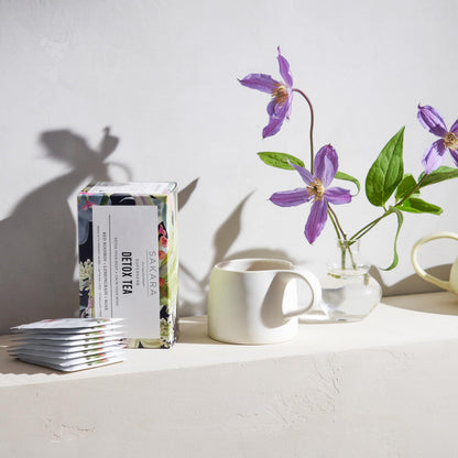 Sakara Detox Tea - Herbal Tea with Rose Petals, Lemon Peel, Lemongrass, & Rooibos SAKARABuy Supplements Australia