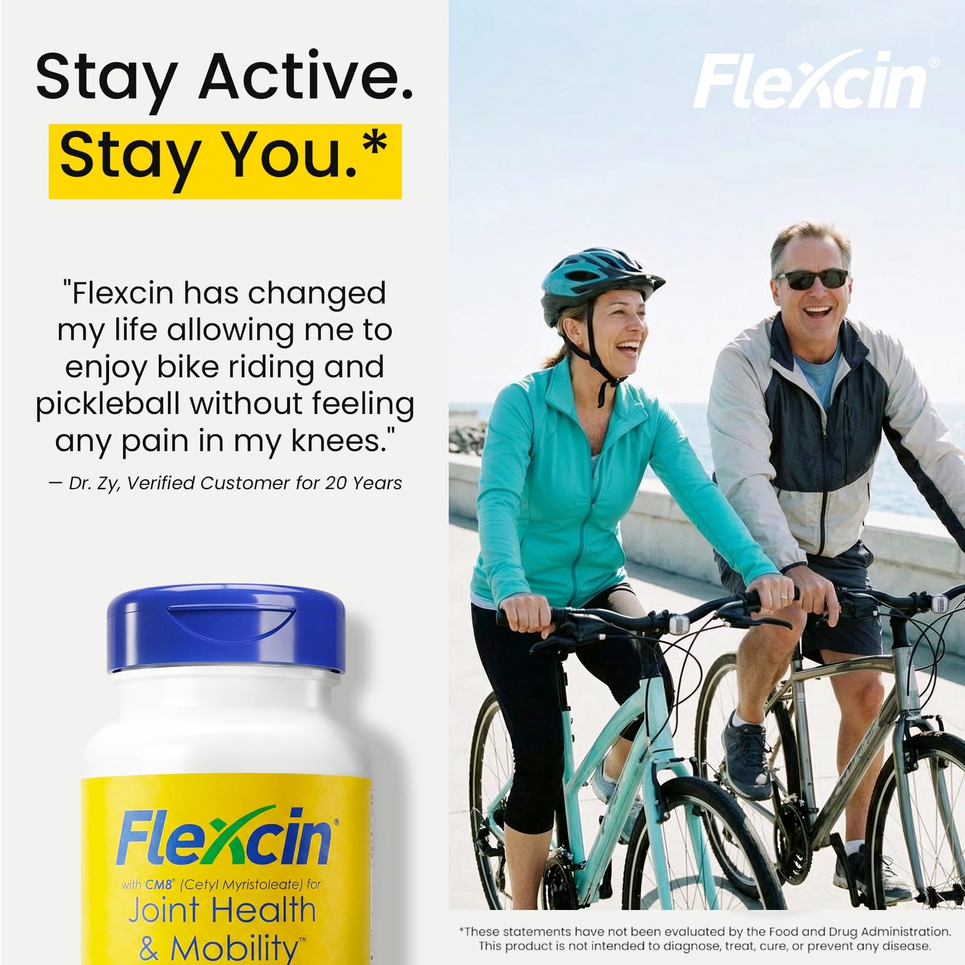 Flexcin Joint Health & Mobility Formula with CM8 (Cetyl Myristoleate) - Joint Supplements for Men and Women with Glucosamine, MSM, Collagen Type II - 90 Capsules FlexcinBuy Supplements Australia