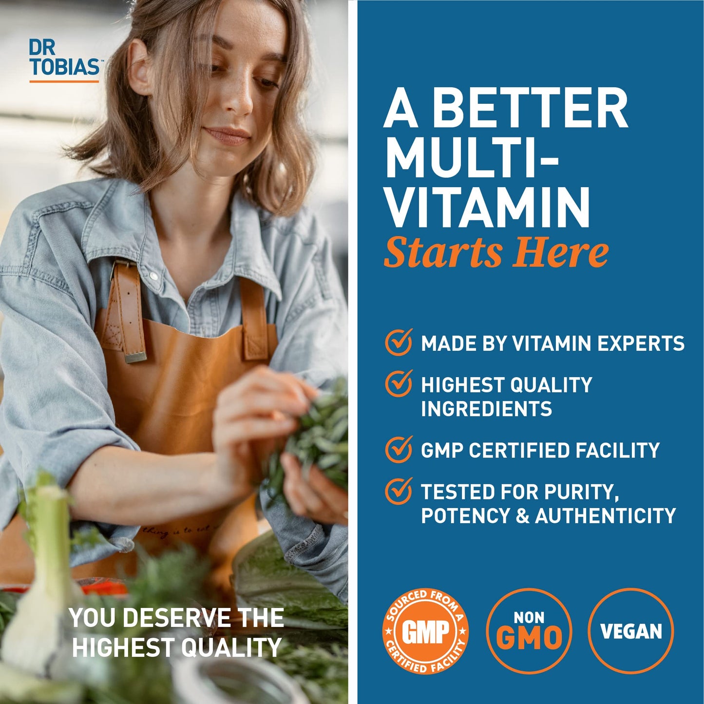 Dr. Tobias Adult Multivitamin for Women & Men, Energy & Immune Support from 42 Fruits Dr. TobiasBuy Supplements Australia