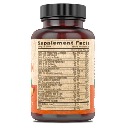 DEVA Vegan Iron-Free Multivitamin & Mineral Supplement, Green Food Blend, Spirulina, Chlorella, Ashwagandha, Broccoli, 90 Coated Tablets DEVABuy Supplements Australia