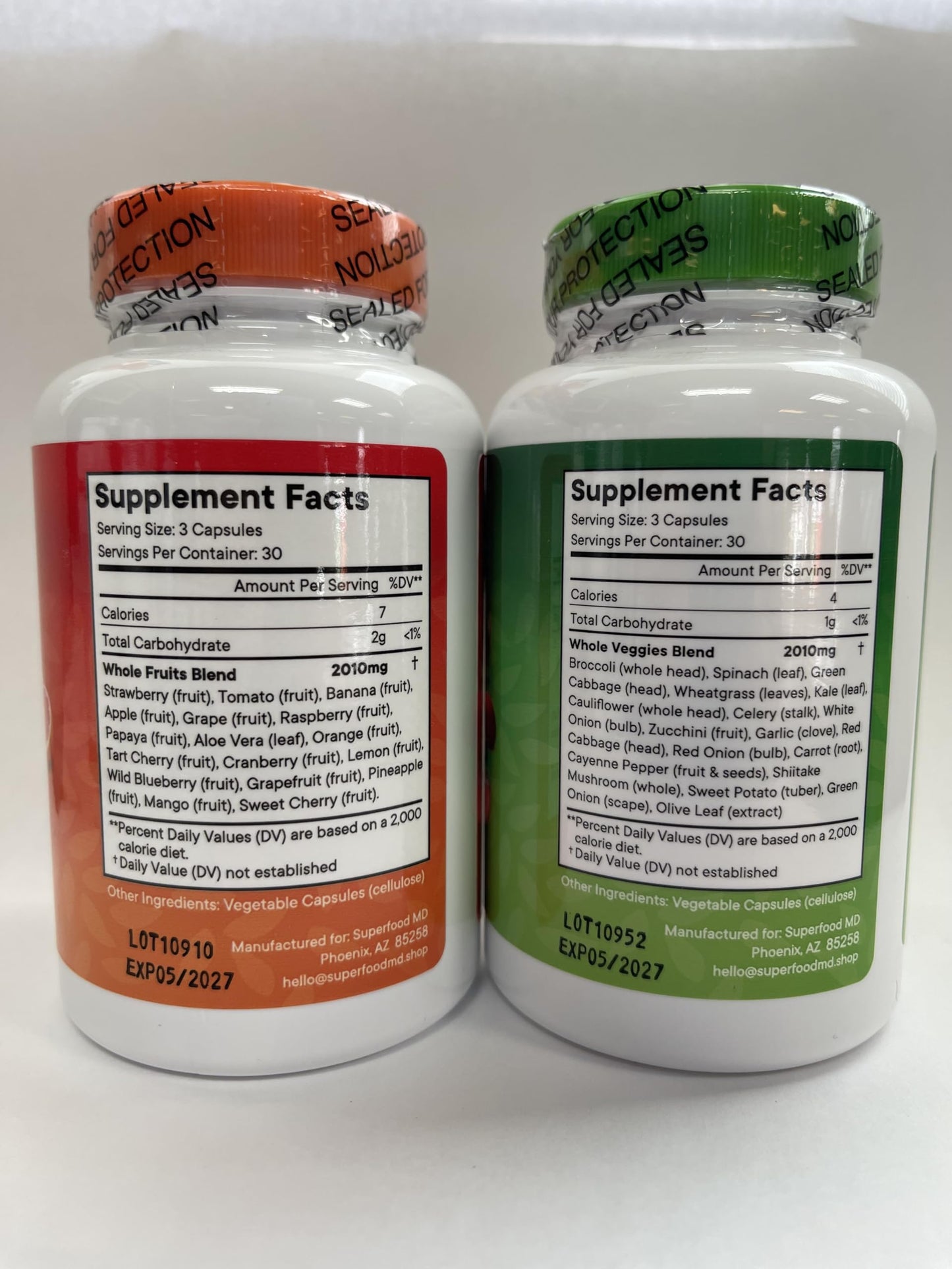 Superfood MD Fruits & Veggies Supplement - Whole Food Natural Superfoods - with Beta Carotene - Soy Free- 90 Count (Pack of 2) Superfood MDBuy Supplements Australia