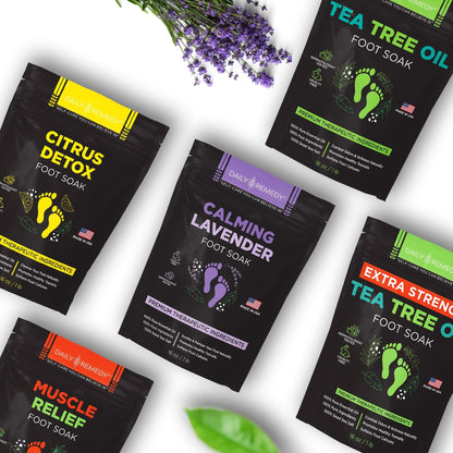 Calming Lavender Foot Soak with Epsom Salt, Made in USA, Foot Soak Soothes Sore Tired DAILY REMEDYBuy Supplements Australia