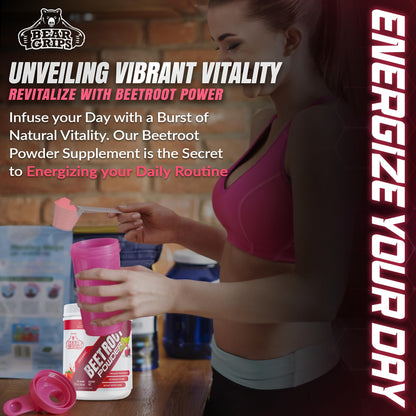 Organic Beet Root Powder - Nitric Oxide Supplement Super Food Beets Supplements Bear GripsBuy Supplements Australia
