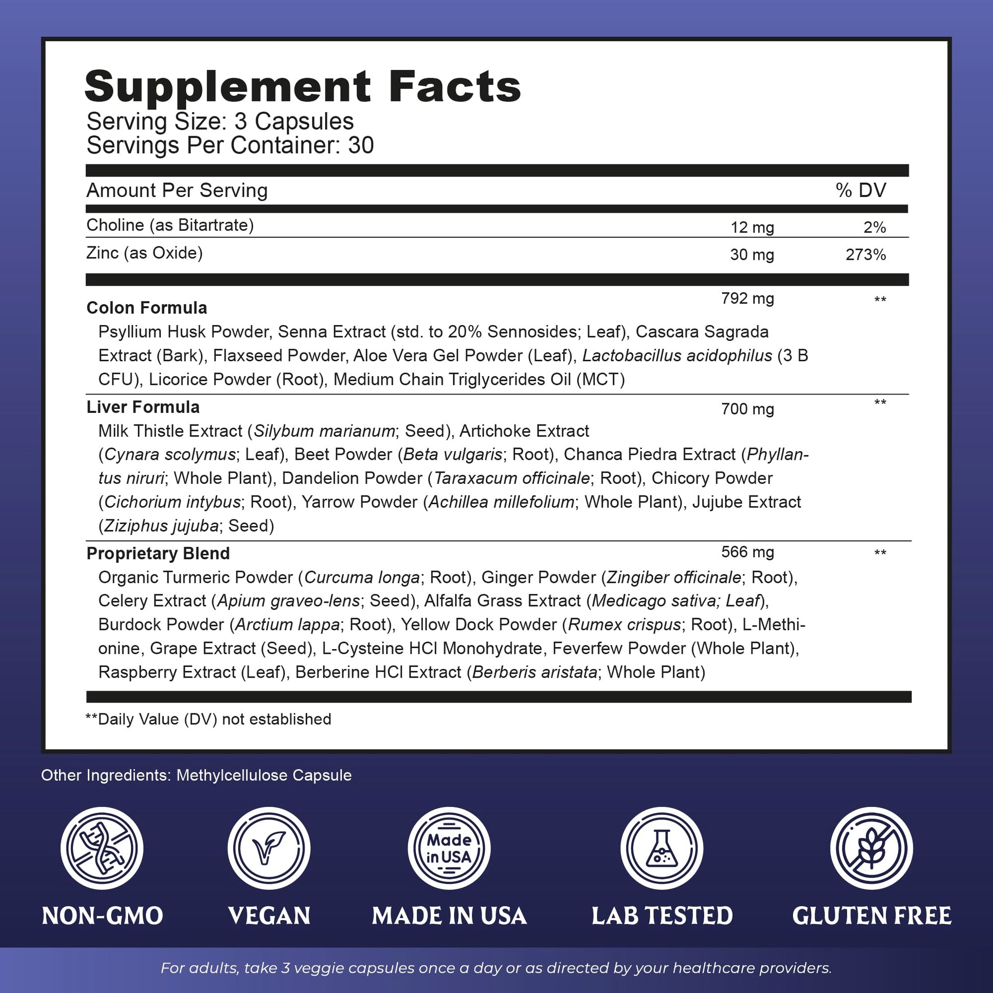 Liver Cleanse Detox & Repair with Colon Cleanse - Milk Thistle, Dandelion Root, Psyllium Husk Fiber NutrebBuy Supplements Australia