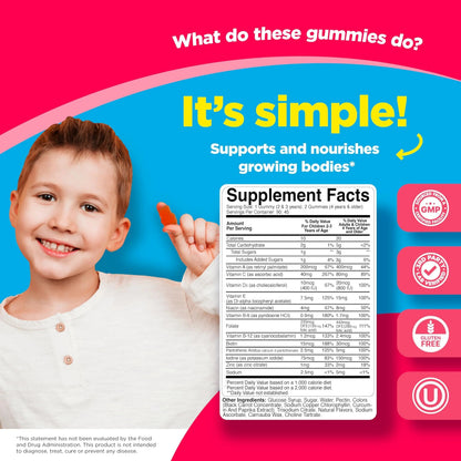 Phytoral Kids Vitamins Gummy Multivitamin Chewable - Kids Gummy Vitamins for Mood Support Natural Energy Boost PhytoralBuy Supplements Australia