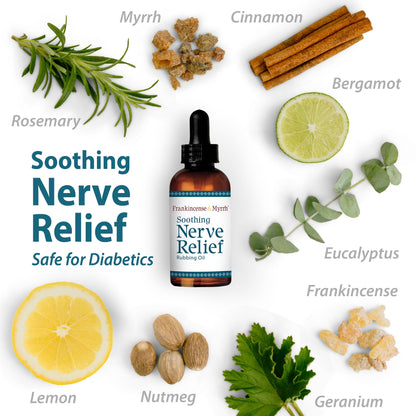 Nerve Pain Relief, Neuropathy Relief for Hands & Feet, Frankincense & Myrrh Rubbing Oil with Menthol and Frankincense Essential Oils, 2 Fl. Oz. Maximum Strength for Foot Pain FRANKINCENSE & MYRRHBuy Supplements Australia