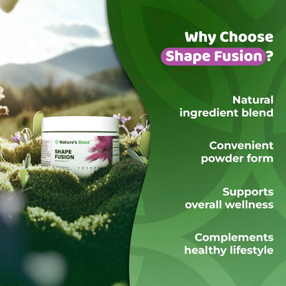 NATURES BLAST Shape Fusion® - GLP-1 Supplements with Ashwagandha, Hibiscus, Ceylon Cinnamon, Maqui Berry & African Mango Extract - Supports Healthy Habits, Energy & Body Balance - 30 Servings NATURES BLASTBuy Supplements Australia