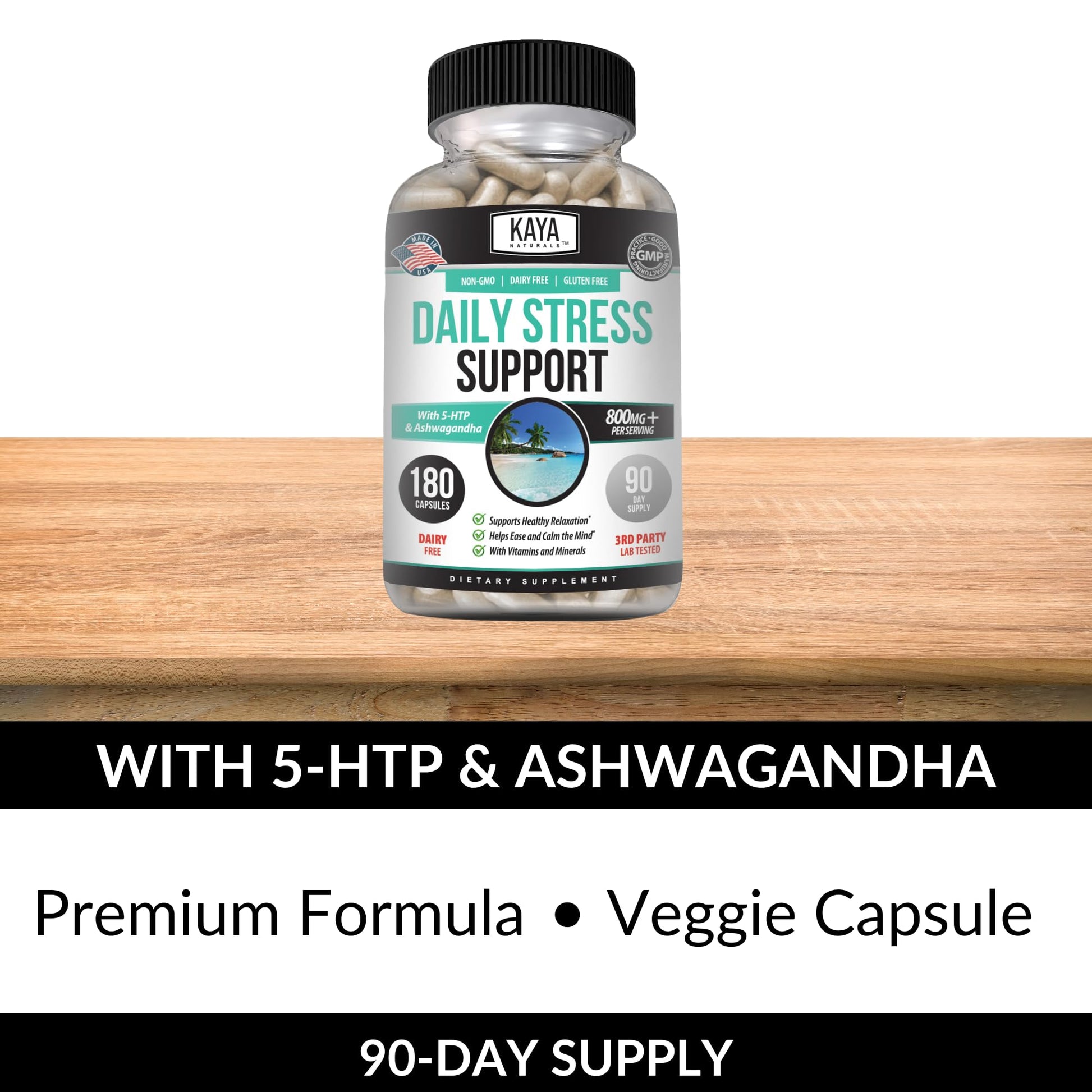 Kaya Naturals - Natural Herbal Support Vitamin Supplement are Designed to Help You find Balance and Relaxation in Your Daily Routine - Vitamin Supplement - 180 Capsules Kaya NaturalsBuy Supplements Australia