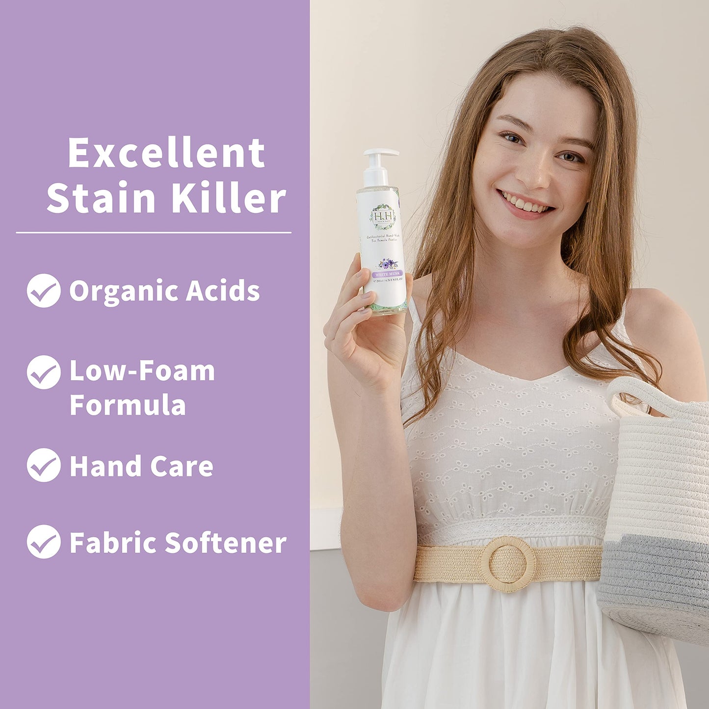 Feminine Wash+Panties Stain Remover Detergent - Natural Essential Oil Scent Vaginal Wash Women HH Herb & HealthBuy Supplements Australia