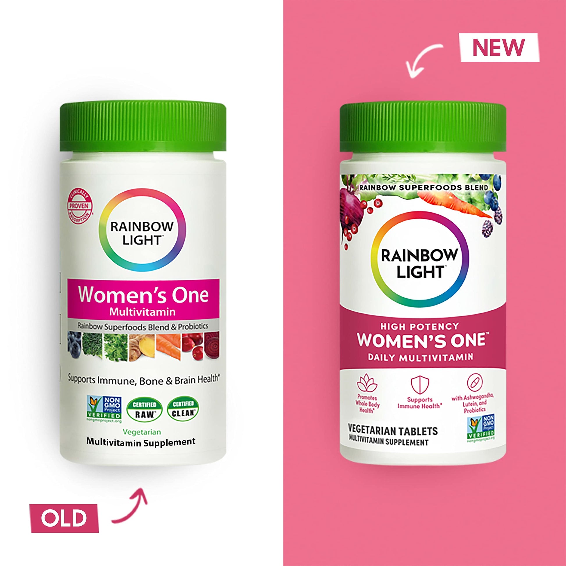 Rainbow Light Womens One High-Potency Daily Multivitamin, Womens Multivitamin Rainbow LightBuy Supplements Australia