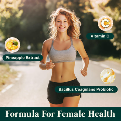 Premium Feminine Balance Gummies for Women - Hawaiian Pineapple Gummies for Women PH Balance Wellness, Immune Support, Vegan Daily Supplement for Odor and Flora Health , 60 Counts - 30 Servings AurablissBuy Supplements Australia