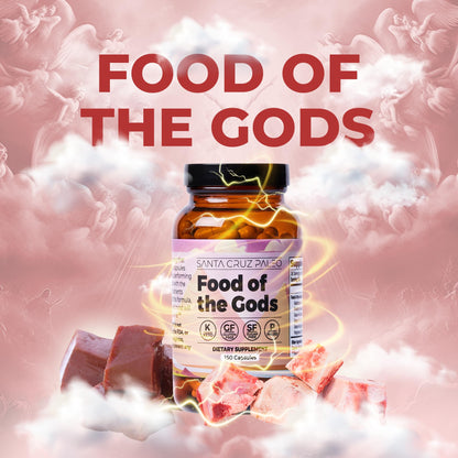 Santa Cruz Paleo, Food of the Gods Grass Fed Beef Organ Supplement for Men and Women, with Collagen, Maca Root, Colostrum, Bone Broth, Iron, Vitamin B12, Gluten Free, Keto Friendly, 30 Servings Santa Cruz PaleoBuy Supplements Australia