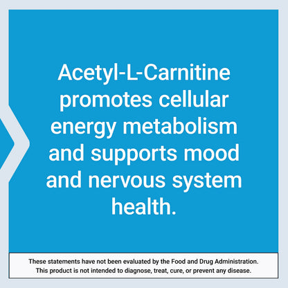 Life Extension Acetyl-L-Carnitine, Acetyl-L-Carnitine, vitamin C, Brain, mood & nerve health Life ExtensionBuy Supplements Australia