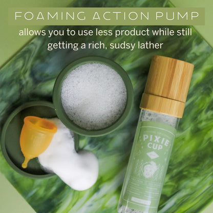 Pixie Menstrual Cup Cleaner Wash + Foaming Dispenser + More Wash in Bottle Than Any Other Brand Pixie CupBuy Supplements Australia