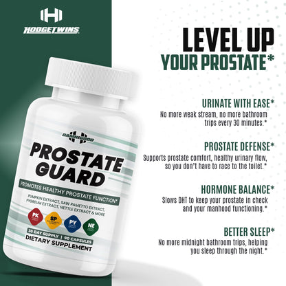 DAMN GOOD The Hodge Twins Prostate Guard - 90 Capsules Guard Vitality Complex – Comfort Blend for Nighttime Routine, Restful Rhythm - Men's Supplements for Health Supports Relaxation DAMN GOODBuy Supplements Australia