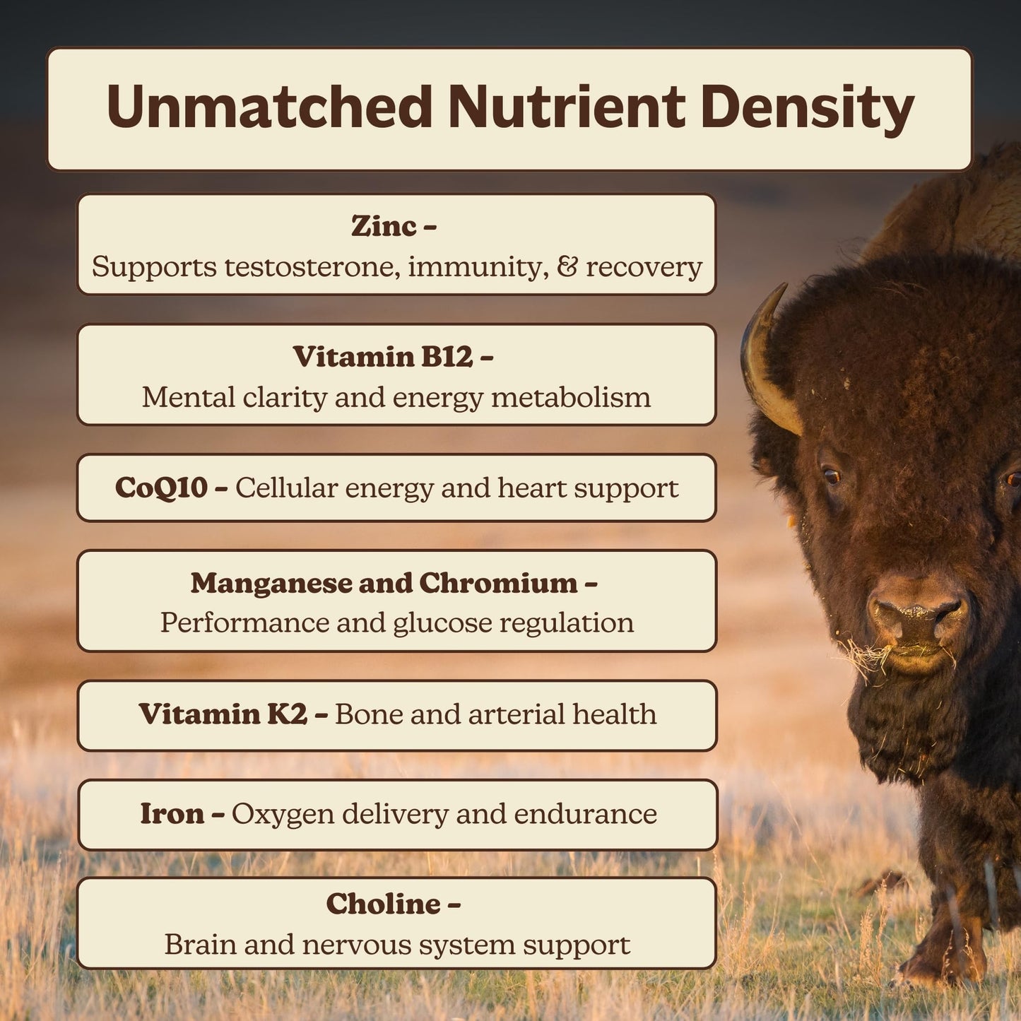 MK Supplements American Beast | Bison Liver & Heart Capsules | ~49x More CoQ10 Than Beef Liver | Regeneratively Raised Bison | 150 Capsules MK SupplementsBuy Supplements Australia