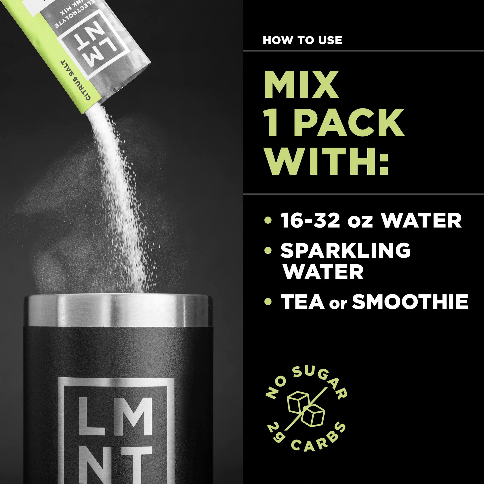 LMNT Zero-Sugar Electrolytes - Citrus Salt - Hydration Powder Packets | No Dodgy Ingredie Drink LMNTBuy Supplements Australia