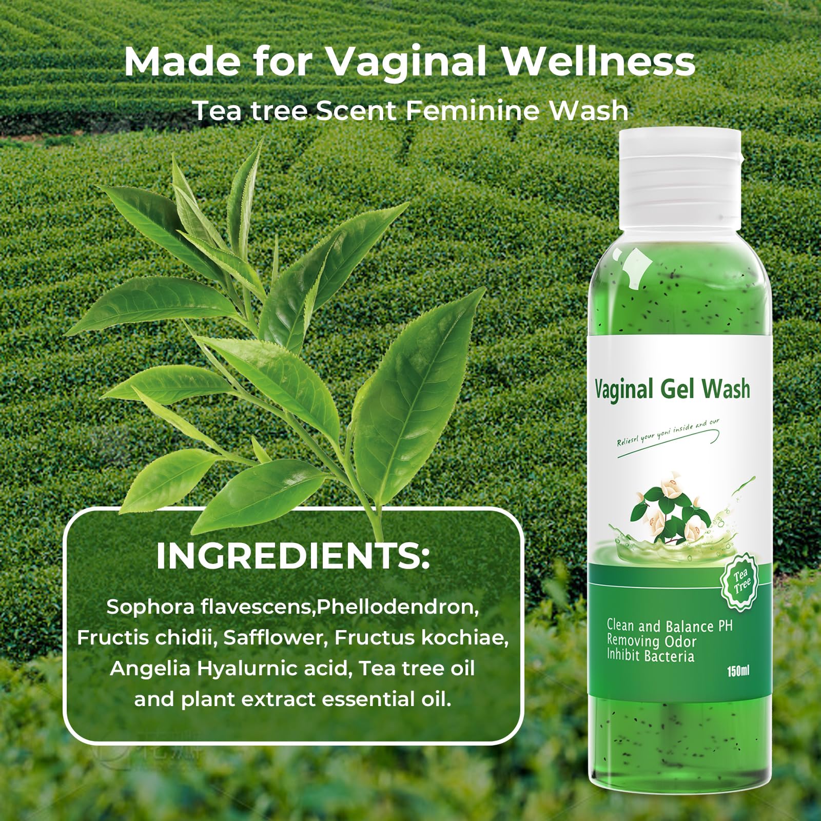 Feminine Wash & Yoni Oil & Yoni Soap Tea Tree Set for Women, Yoni Wash for Vaginal Ph Balance Remove BASSIBuy Supplements Australia