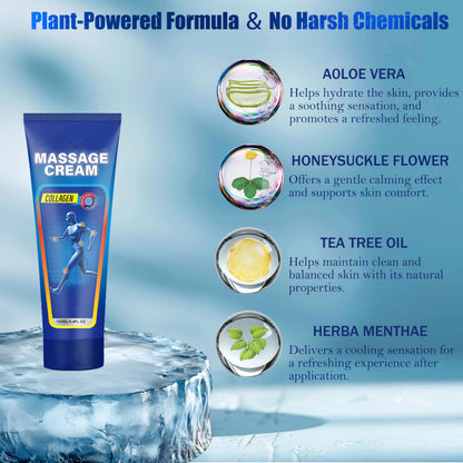 Soothing Cooling Gel for Muscle Tightness – Fast Absorbing Formula with Aloe Vera, Menthol & Tea Tree Oil | Sports & Daily Body Care Gel for Women & Men | Non-Greasy, Refreshing Feel (100ML/3.4oz) MIsiyuoBuy Supplements Australia