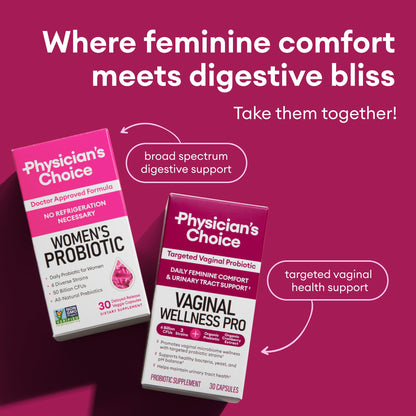 Physician's CHOICE Feminine Power Duo Bundle - Vaginal Probiotic + Womens Probiotic Physician's CHOICEBuy Supplements Australia