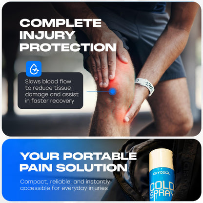 CRYOSOL Freeze Spray for Rapid Relief Anywhere - Pain Relief Spray for Sprains, Strains, Bruises, Aches and Sports Injuries - Cryotherapy for Instant Cooling Relief - 200ml / 6.76 fl oz Venture HealthcareBuy Supplements Australia