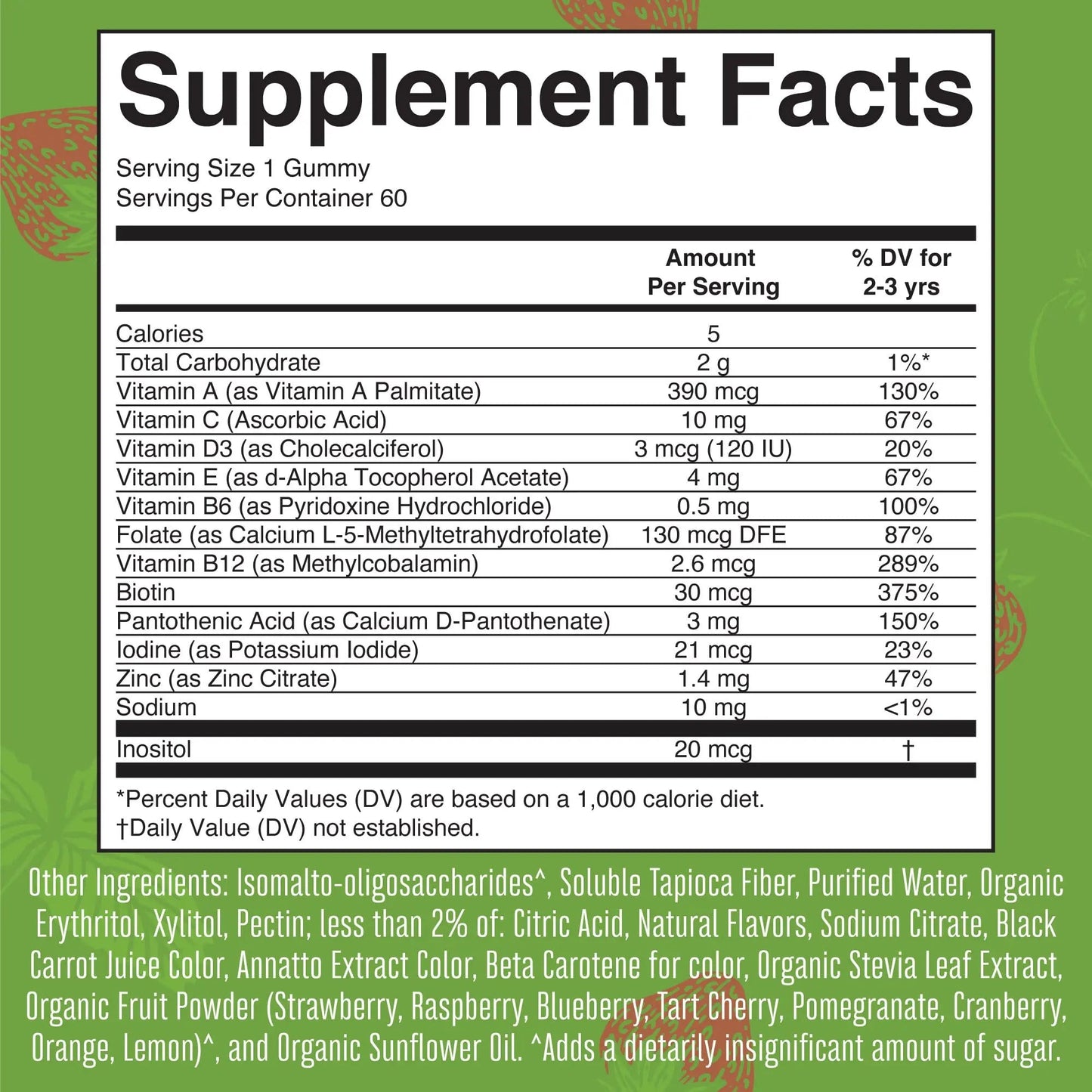 MaryRuth Organics Sugar Free Vitamin Gummies for Kids Age 2 | 2 Month Supply Multivitamin with Vitamin C, D3, Zinc | 1 Gummy Per Day | Toddler Vitamins MaryRuth OrganicsBuy Supplements Australia
