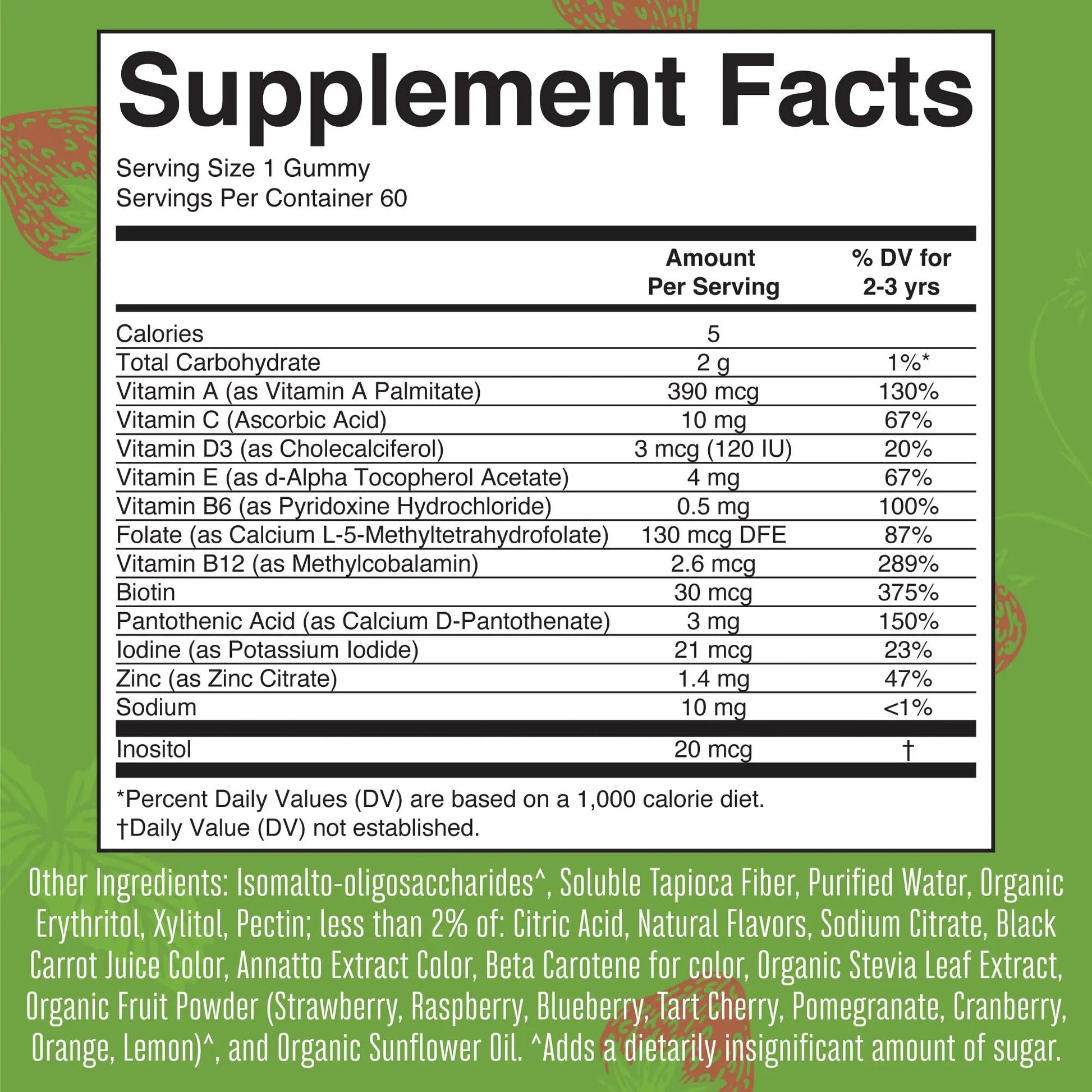 MaryRuth Organics Sugar Free Vitamin Gummies for Kids Age 2 | 2 Month Supply Multivitamin with Vitamin C, D3, Zinc | 1 Gummy Per Day | Toddler Vitamins MaryRuth OrganicsBuy Supplements Australia