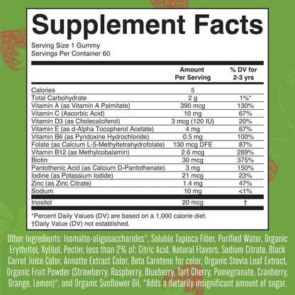 MaryRuth Organics Sugar Free Vitamin Gummies for Kids Age 2 | 2 Month Supply Multivitamin with Vitamin C, D3, Zinc | 1 Gummy Per Day | Toddler Vitamins MaryRuth OrganicsBuy Supplements Australia