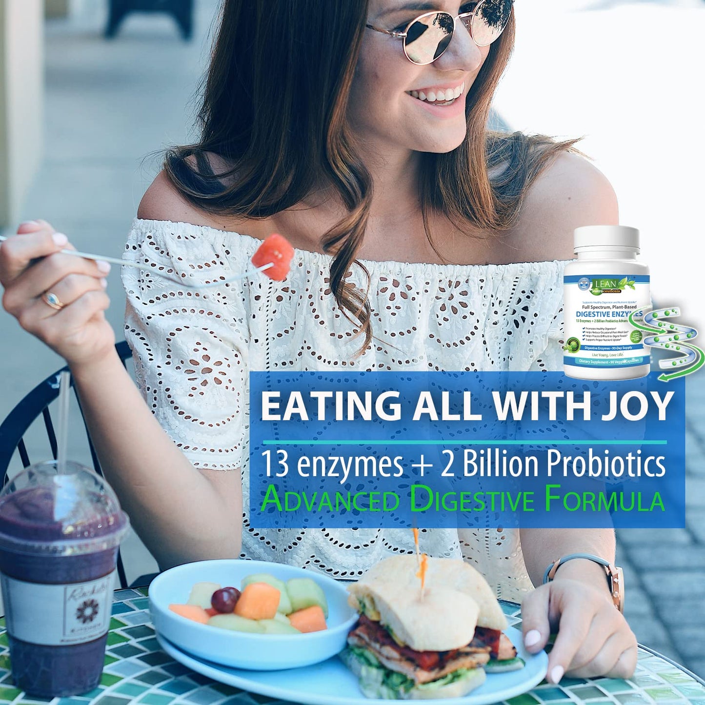 Digestive Enzymes with Probiotics, 90 Day Gut Health Supplement, 90 Cap LEAN NutraceuticalsBuy Supplements Australia